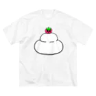 いちごのチーゴくん＆ゴーストベジタブルズのいちごのチーゴくん　鏡もち ビッグシルエットTシャツ