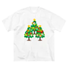 イラスト MONYAAT の森さんのクリスマスA クリスマスツリー ビッグシルエットTシャツ