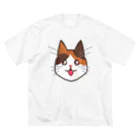 コナカマ通販SUZURI支店の三毛猫ちゃん Big T-Shirt