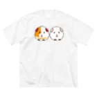 モルモットのミマモル隊のコロちゃん・ポンちゃん ビッグシルエットTシャツ