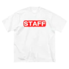 AAAstarsのSTAFF　ー両面ﾌﾟﾘﾝﾄ ビッグシルエットTシャツ