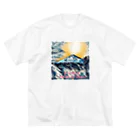 Xyz4869yの空･海･麟･渡-Kuu-Kai-Rin-Wataru ビッグシルエットTシャツ