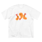 サメ わりとおもいのえびふらいず ビッグシルエットTシャツ