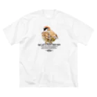 “すずめのおみせ” SUZURI店の一緒に遊ぼう！ 002 ビッグシルエットTシャツ