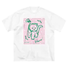 Snow Tailのふきげんにゃんこ ビッグシルエットTシャツ