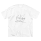 菊花ゆいの線画　ギター弾き Big T-Shirt