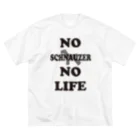 イチゴキカクのNO SCHNAUZER NO LIFE 루즈핏 티셔츠