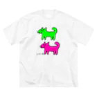 柴犬しばわんこhana873のしばいぬさんたち(ピンクと黄緑)柴犬さんたち Big T-Shirt