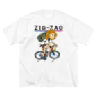 nidan-illustrationの“ZIG-ZAG” 2 ビッグシルエットTシャツ