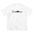 puikkoの軍艦　大和（黒） ビッグシルエットTシャツ