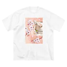 Miaws Shopの桜と三毛猫 Big T-Shirt