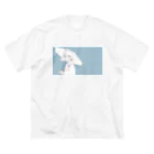 ぼくのひみつきちのあめふり ビッグシルエットTシャツ