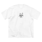 milkの調子にのったウサギだよ。 ビッグシルエットTシャツ