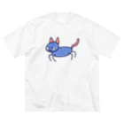 サメ わりとおもいのむらさき色のねこ Big T-Shirt