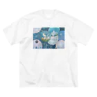 夏背.の水YoYo ビッグシルエットTシャツ