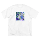 kumakikiのemotional galaxy ビッグシルエットTシャツ