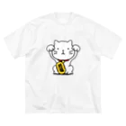 chi-bitの招き猫！ ビッグシルエットTシャツ