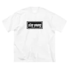 DRIPPEDのstay young-ステイヤング-BOXロゴ Big T-Shirt