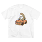 サメ わりとおもいの元祖運転を覚えたサメ ビッグシルエットTシャツ