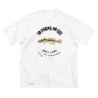 猫と釣り人のMAHAZE_EB_2CW ビッグシルエットTシャツ