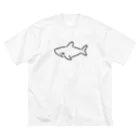 サメ わりとおもいのわりとシンプルなサメ2021 ビッグシルエットTシャツ