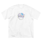 yoisoのねむそうな　めがねボウヤ ビッグシルエットTシャツ