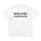 JIYUJIKANのI am Lucky Lucky Lucky ビッグシルエットTシャツ