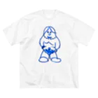 ゆったり を ゆるかわ とのやる気のないプロレスラー ビッグシルエットTシャツ