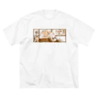 きくはうす  🐾ほぼキャバリアのアメコミ風キャバリア（セピア） Big T-Shirt