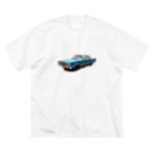 すしめし君のアメリカン車 ビッグシルエットTシャツ