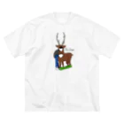 ちゃんぽんのおみせのMr.Deer 文字あり Big T-Shirt