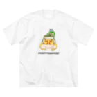 しろくまるいるいと動物たちのカエルのピラミッド Big T-Shirt