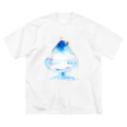 isshiki mayumiのかき氷登山Tシャツ ビッグシルエットTシャツ