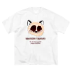 サカイのMAISON TANUKI© ビッグシルエットTシャツ