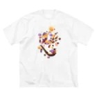 伊藤詩都-いとうしずの芋園タピオカ台湾スイーツ ビッグシルエットTシャツ