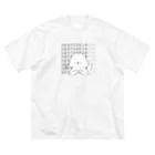 mimipopo SHOPの死ぬ気はしないPONちゃん ビッグシルエットTシャツ