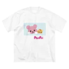 PostPet Official Shopのモモとジンパチの休日 ビッグシルエットTシャツ