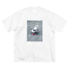 P.O.Humanのハト ビッグシルエットTシャツ