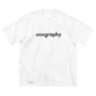 unxgraphyのLogo -Black- ビッグシルエットTシャツ
