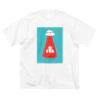 おばけ商店の未確認Tシャツ＜お買い物帰りの宇宙人＞ Big T-Shirt