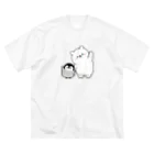 DECORの心くばりペンギン / シロクマといっしょver. 루즈핏 티셔츠