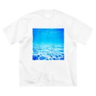 BARE FEET/猫田博人の沖縄の海 ビッグシルエットTシャツ