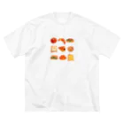 3pondSのパン9（ちょい小さめ） ビッグシルエットTシャツ