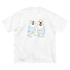 niconicotontonのうちの子1番☆トムくん＆パルくん ブルー ビッグシルエットTシャツ