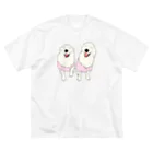 niconicotontonのうちの子1番☆トムくん＆パルくん ピンクニコニコ ビッグシルエットTシャツ