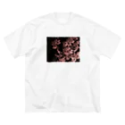 KAZ.の夜桜 ビッグシルエットTシャツ