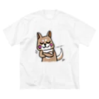 ittiyのお店。の同意する柴犬さん ビッグシルエットTシャツ