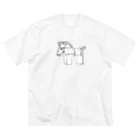 jiyucho.workのUMA ビッグシルエットTシャツ