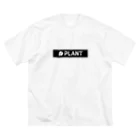 PLANTのPLANT　ロゴ長方形 Big T-Shirt