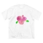 gama da gamaの薔薇の花 ビッグシルエットTシャツ